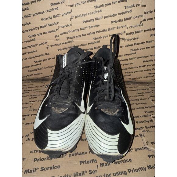 Nike Vapor Keystone 2 Low Stealth Baseball Cleats Black White Mens Size US 10 main image 8